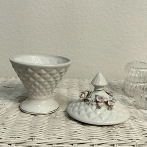 Lefton China candy dish